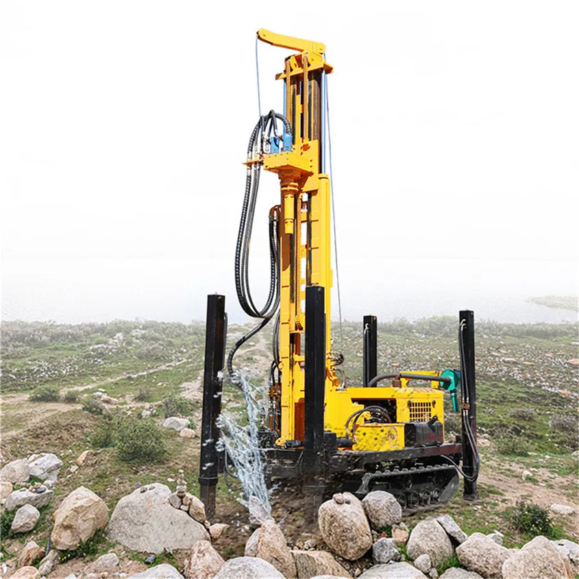 China Factory Crawler Mounted Mining Drilling Rig Portable Water Well Drilling Machine for sale