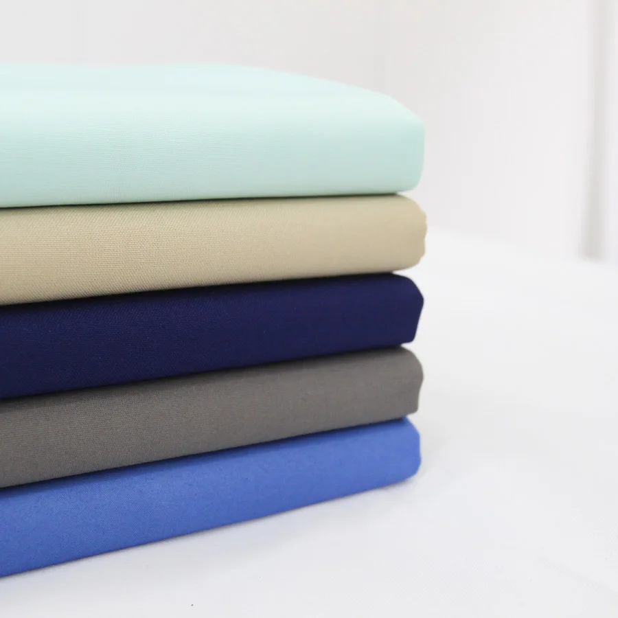 Yilong Factory Hot Sale Woven Smooth Feel Anti-wrinkle TC Cotton Polyester Poplin Fabric for Shirt Skirt Pants