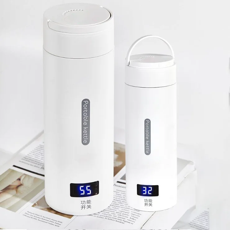 Portable Thermometer Termos Water Bottle Automatic Travel Vacuum Flasks Stainless Steel Tea Electric Coffee Kettles