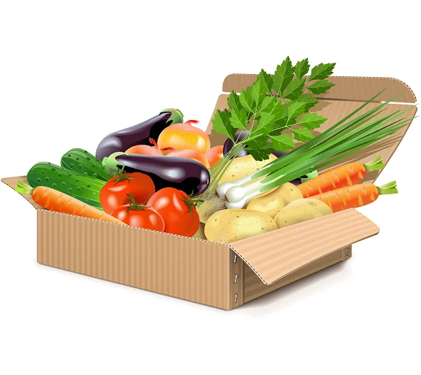 Strong good quality recyclable cardboard carton for fruit and vegetable packaging box