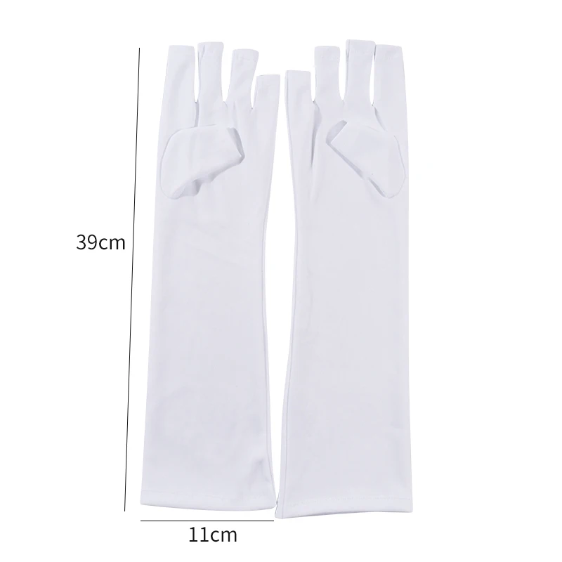 1 Pair UV Protection Glove Anti UV Radiation Protection Gloves For Nail Art Gel UV LED Lamp Nail Dryer Manicure Salon