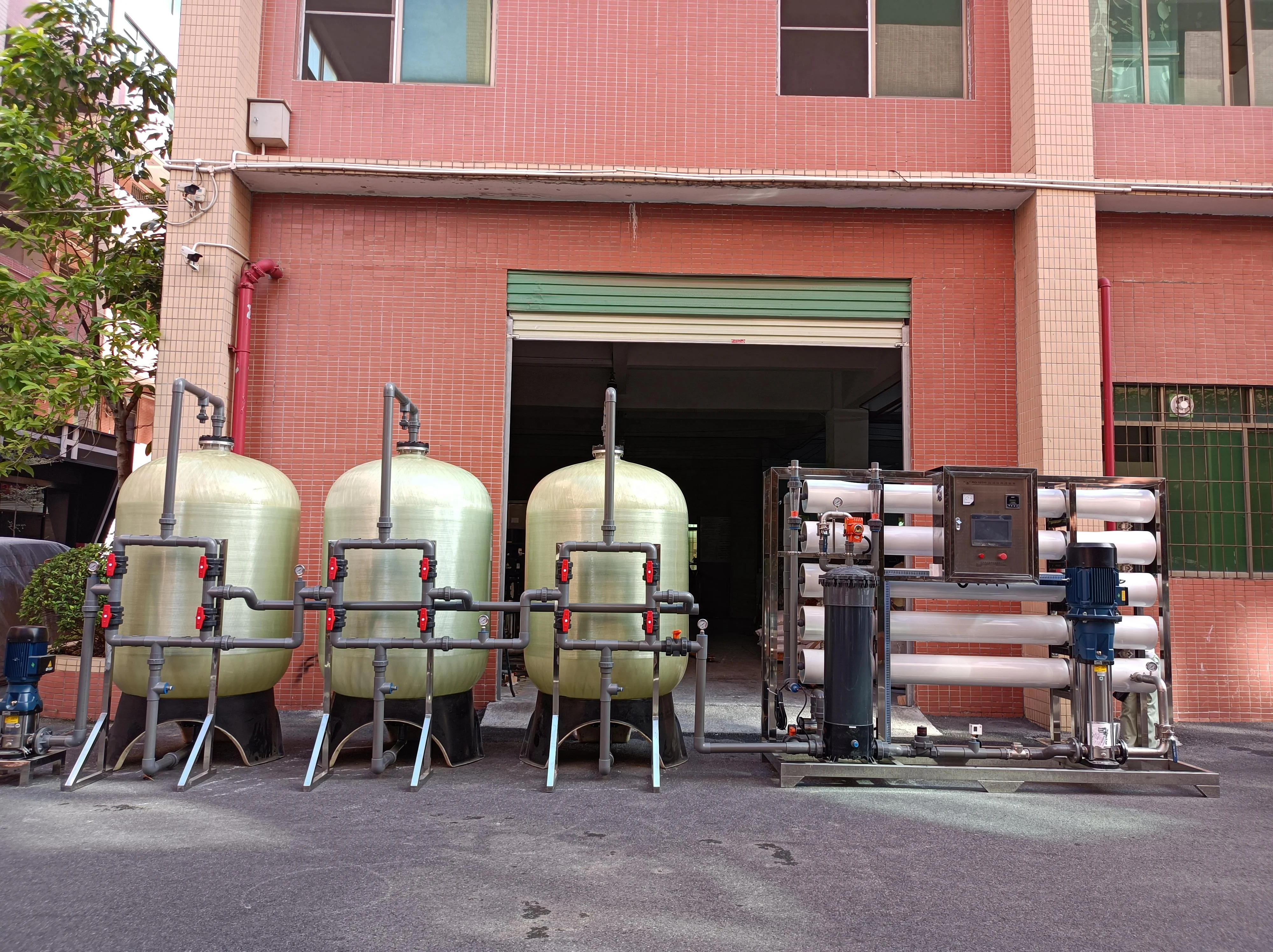 10000lh 10Cubic Meter/Hour FRP Tanks Stainless Steel 316 Pump Reverse Osmosis Machines Osmose Inverse Equipment For Agriculture