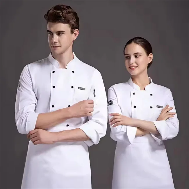 Restaurant & Bar Unisex Chef Kitchen Clothes Fabric Designs Cooker Jacket