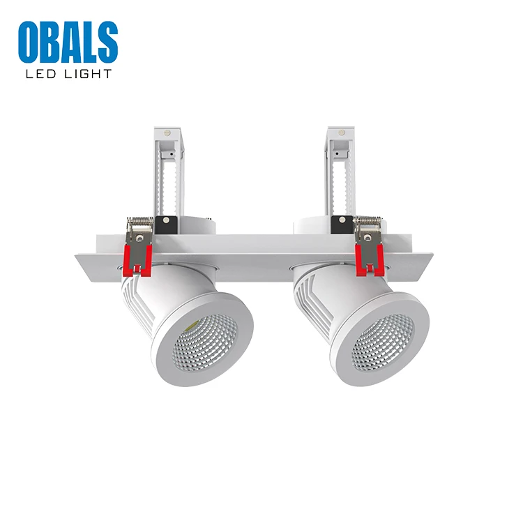 OBALS High Quality 10W 15W 20W 25W 30W 40W 50W Recessed COB Led Grille