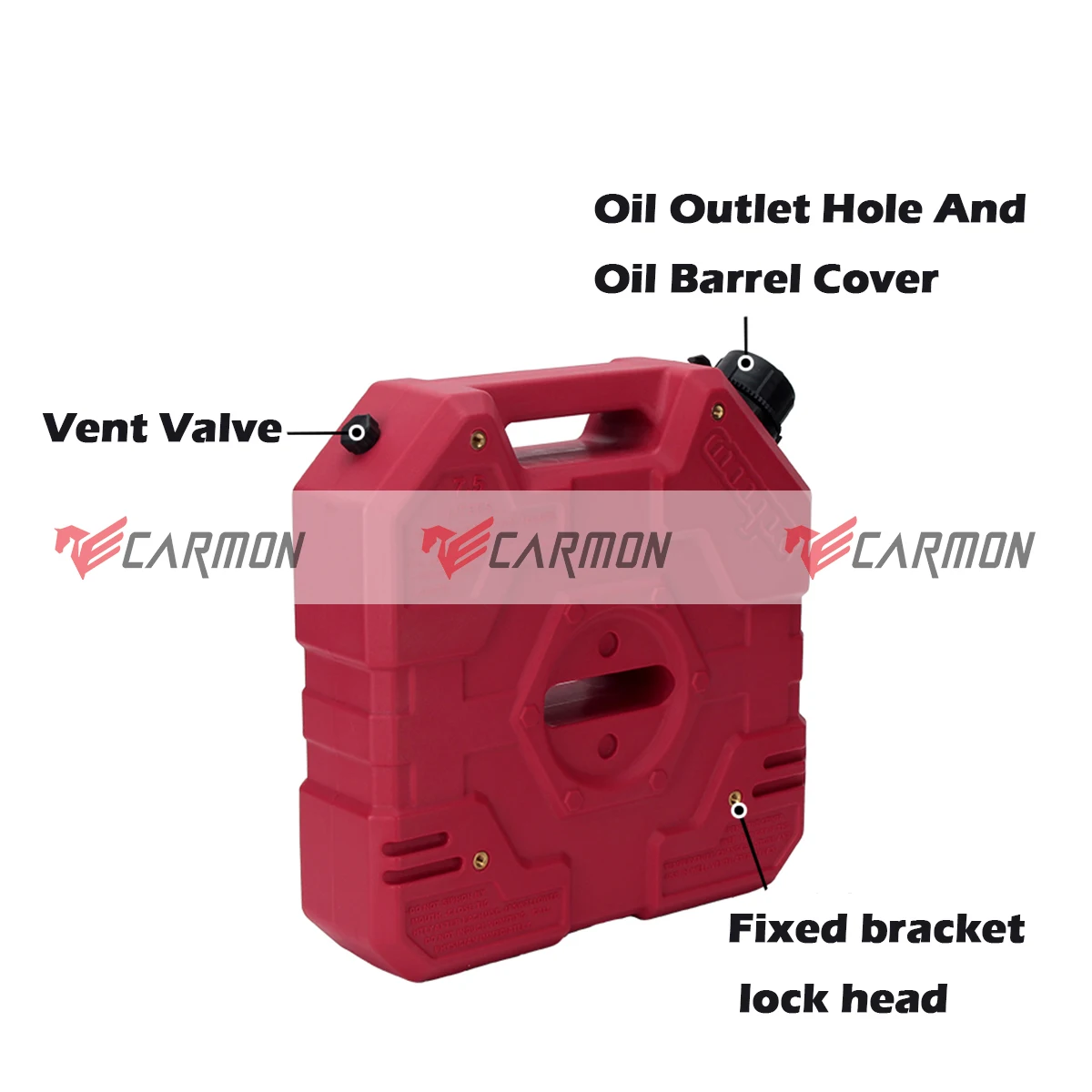 Square Portable Oil Tank Plastic Gasoline Petrol Container Explosion-proof Fuel Storage for Off Road Car
