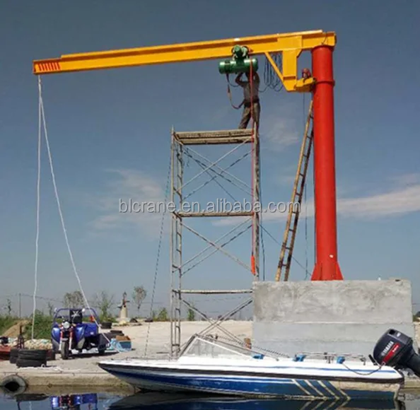 hot sale davit crane jib crane 3 ton  wire rope electric hoist for gantry crane with remote control