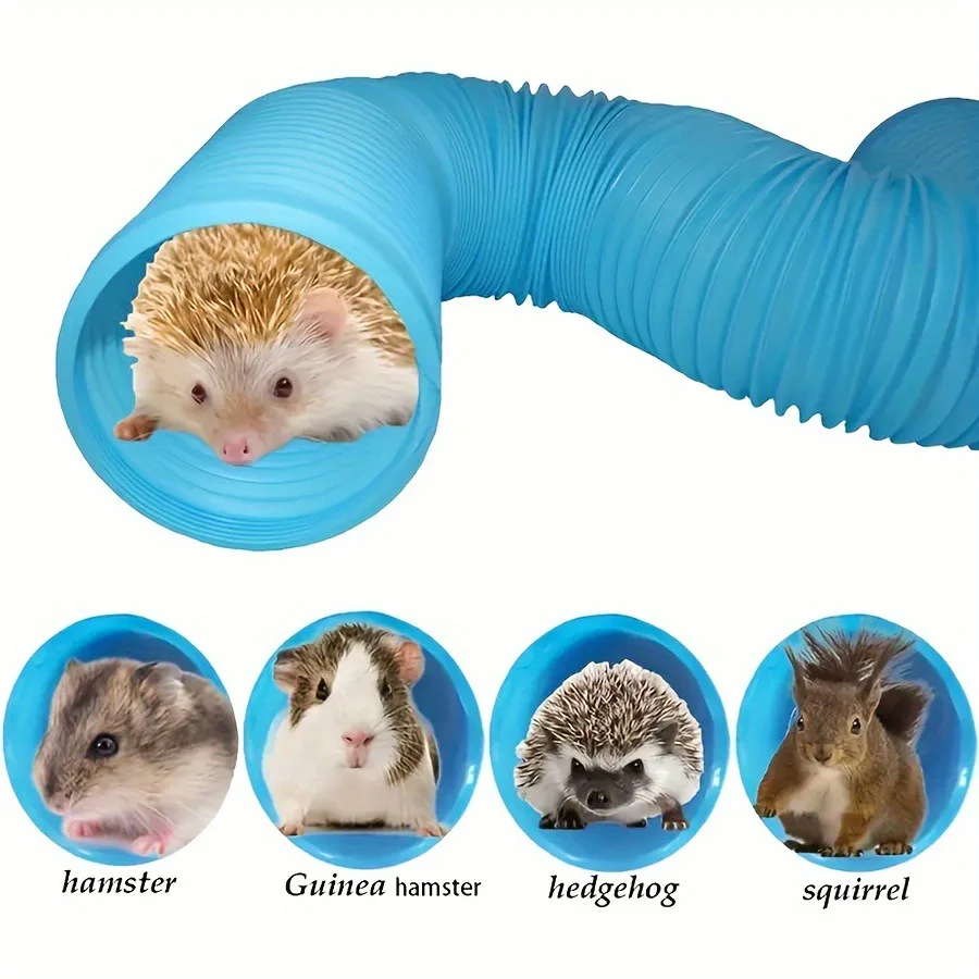 Small Pet Fun Tunnel Telescopic Pipe Guinea Pig Hedgehog Totoro Ferret Product Rat Toys Stretch Tube Hamster Game Pipeline