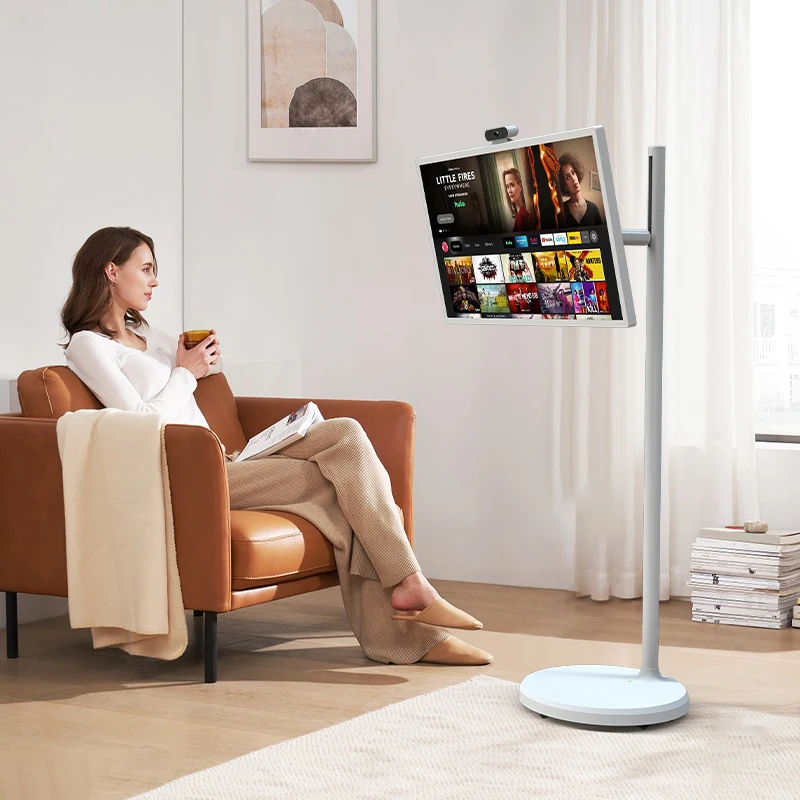 Портативный 24-дюймовый сенсорный Hd-дисплей Incell, IPS-экран, вращающийся USB Wi-Fi умный онлайн телевизор для работы, обучения, тренировок, игр