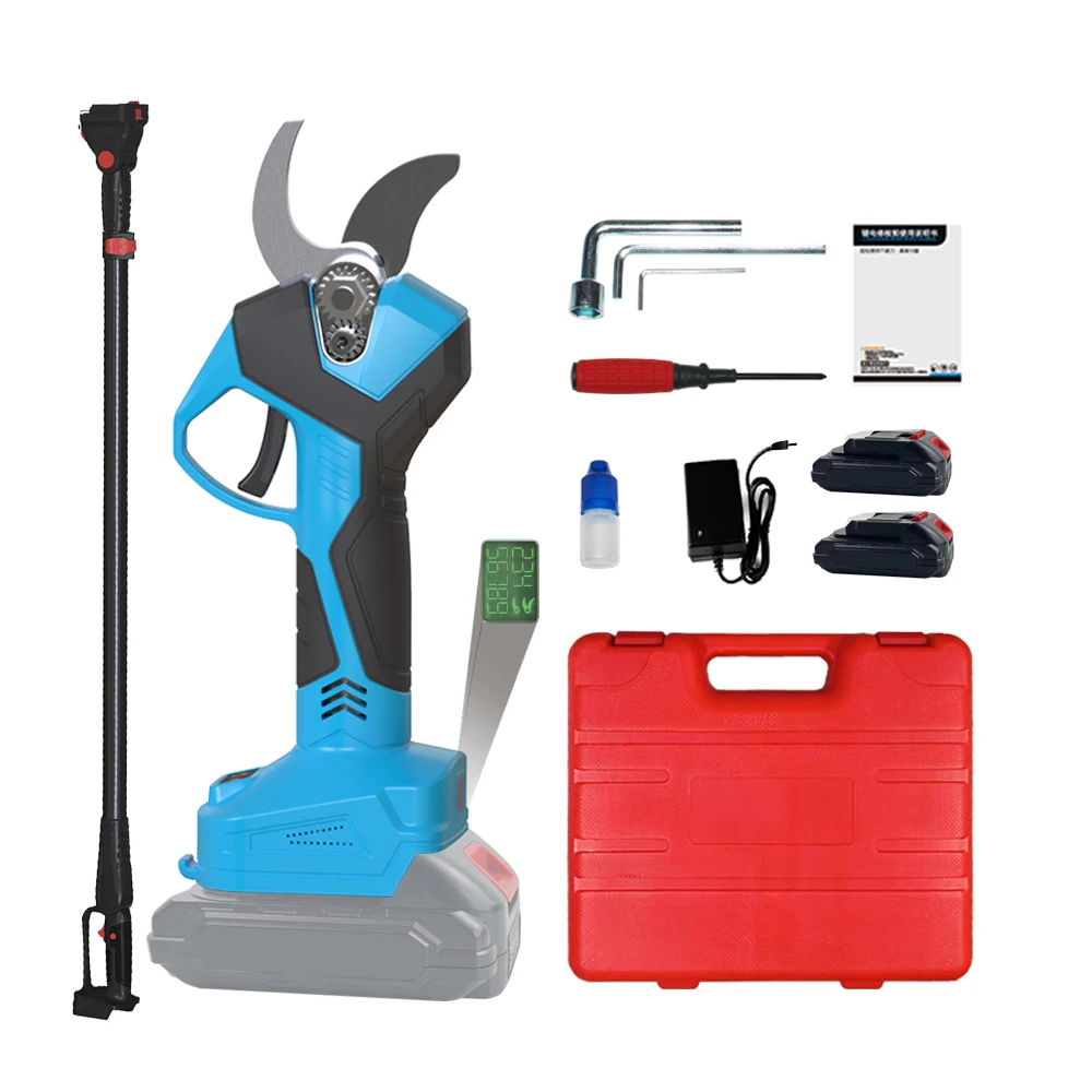 YODOO  hot sale Electric Pruning Shears 2 battery Optional Extension Rod Vineyard Vines Power Tools Cordless Electric Scissors