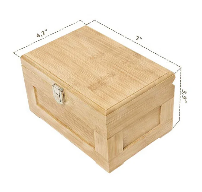 Blake & Lake Wood Stash Box with Rolling Tray