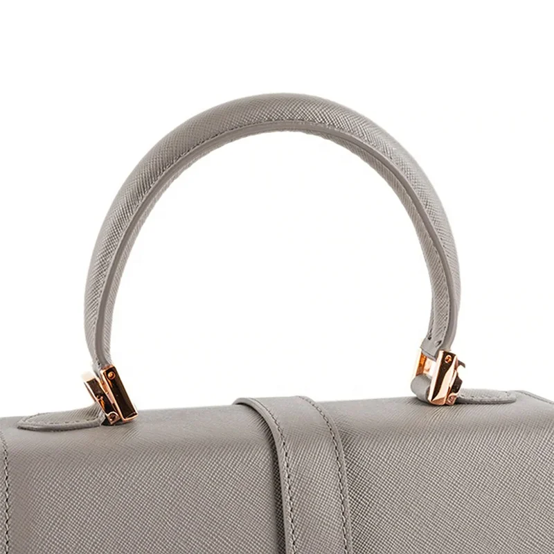 Custom Logo Classic Luxury Small Pu Leather Womens Handbags Fashion Twist Lock Saffiano Elegant Top Handle Ladies Hand Bags
