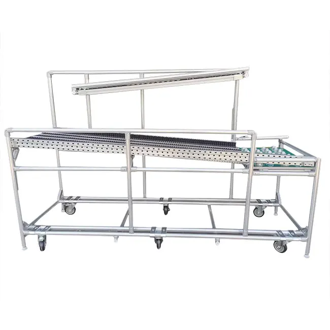 Industrial factory good price automatic material transfer rack used at warehouse aluminum tube