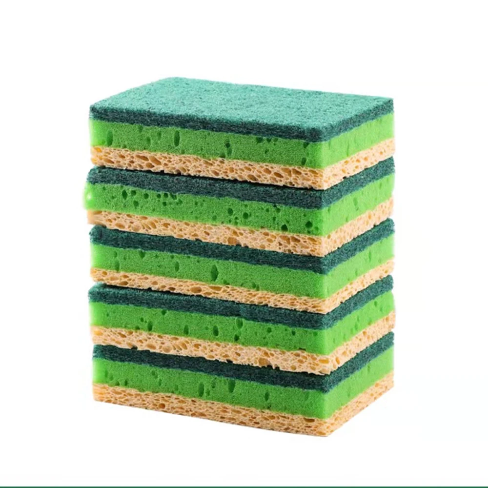 Kitchen sponge eco non-scratch cellulose scrub sponge cellulose cleaning sponge block