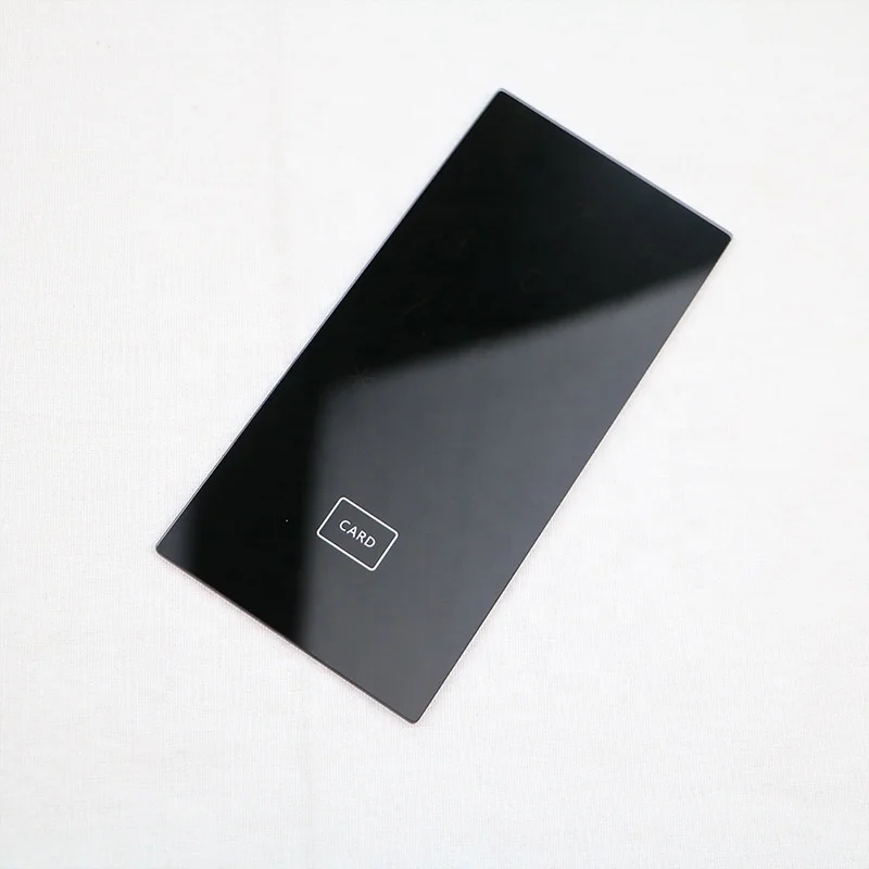 Умный сенсорный выключатель стеклянная панель устойчивая к давлению трафаретная печать закаленная