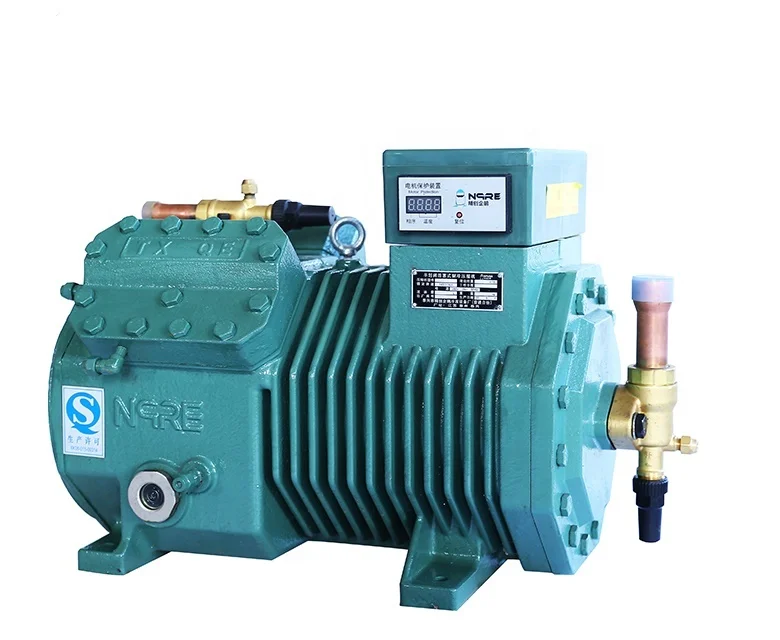 8.5HP low temperature piston type semi hermetic cylinder refrigeration compressor