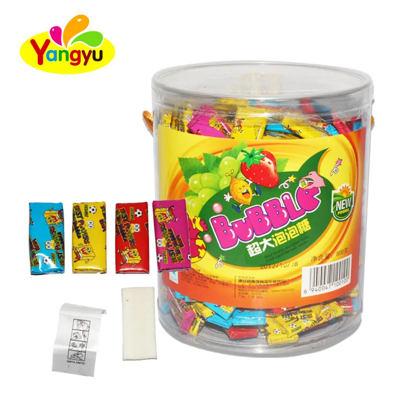 Супер большая Жевательная жевательная резинка с татуировкой