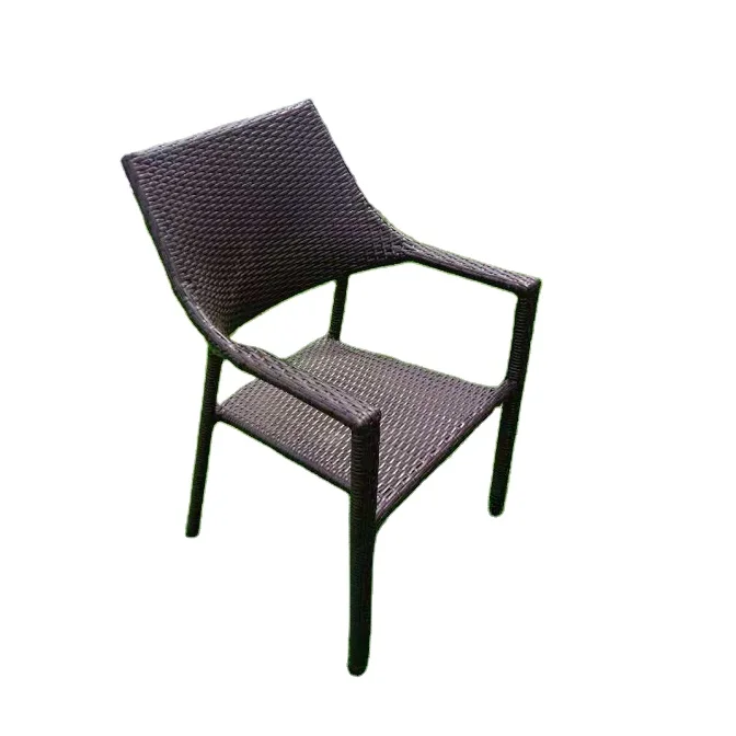outdoor rattan wicker garden patio restaurant bistro stacking dining chair