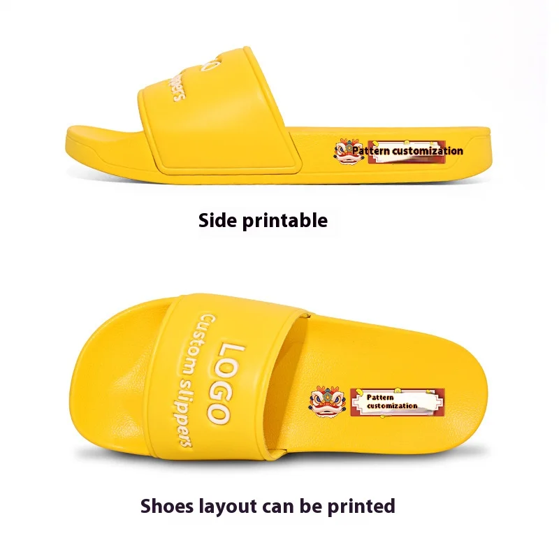 Custom Unisex Blank Slides Footwear Pvc Slides Embossed 3d Beach Summer Sandals Slippers For Men