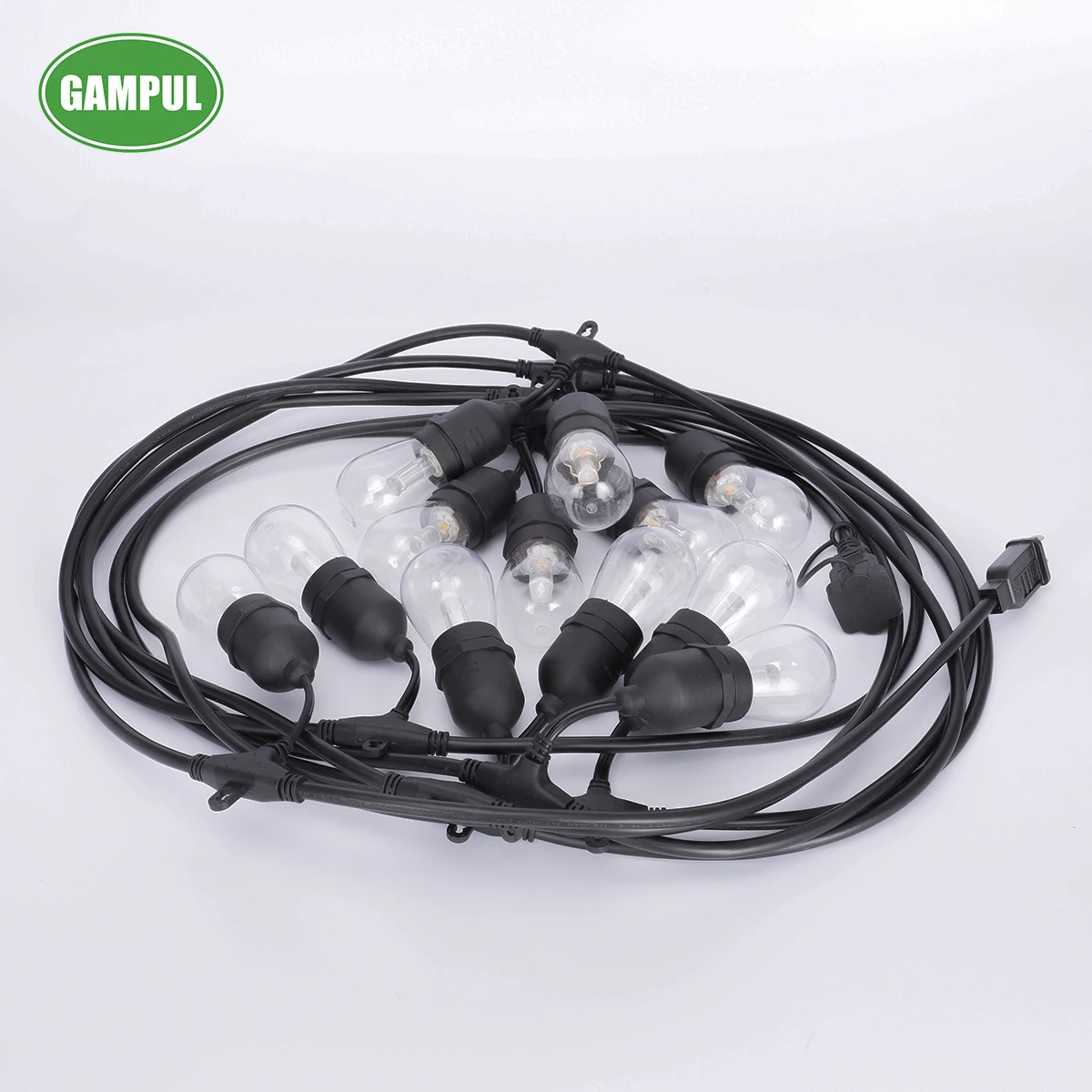  36 FT Indoor Outdoor Waterproof Linkable S14 Plastic Led Bulb String Light for Holiday lighting