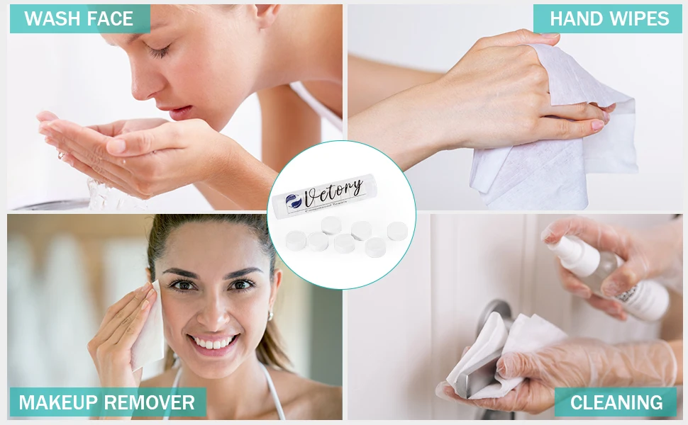 Compressed Towels Coin Tissues Disposable Toilet Paper Tablets