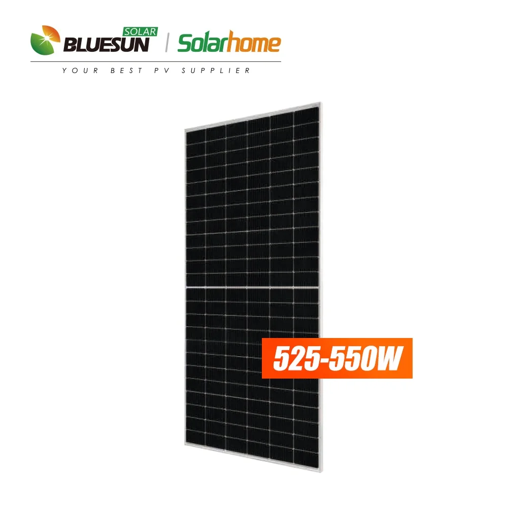 BLUESUN grade A mono half cell solar panel new 500W 530W 550W 560W 182 cells home solar panel