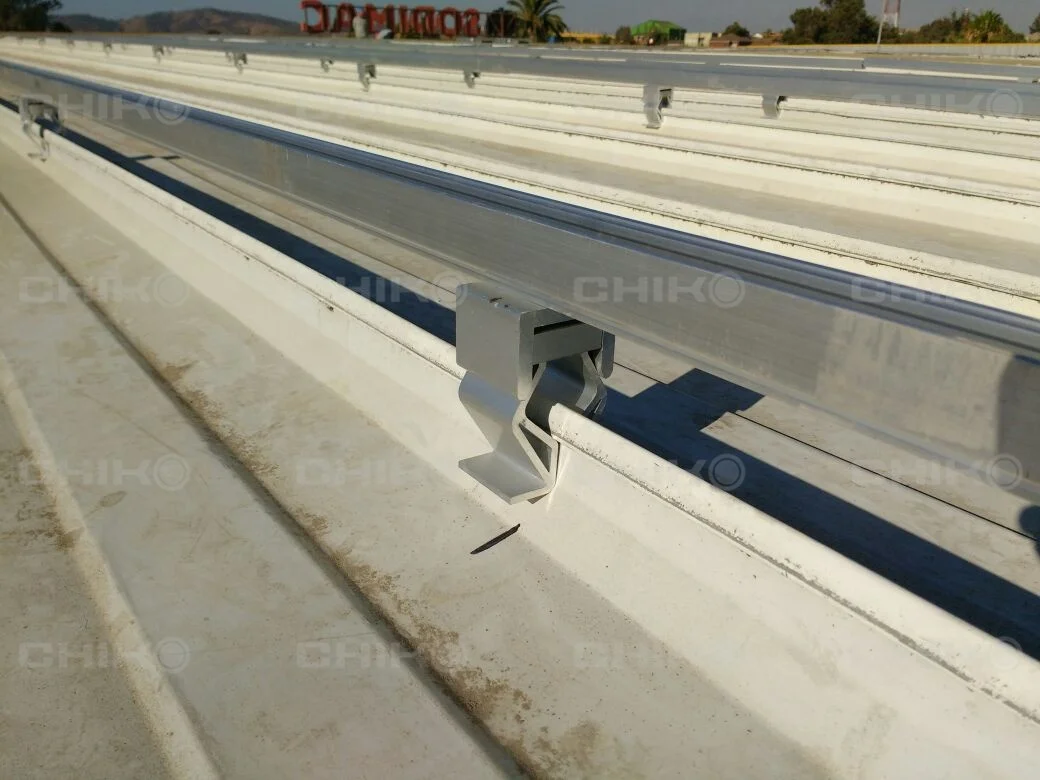 CHIKO solar roofing mounting parts clips for Standing seam steel rooftop