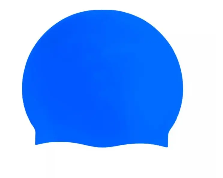 Colored Silkscreen Printed Silicone Swim Cap Silicone Patterned Swim Cap Custom Logo