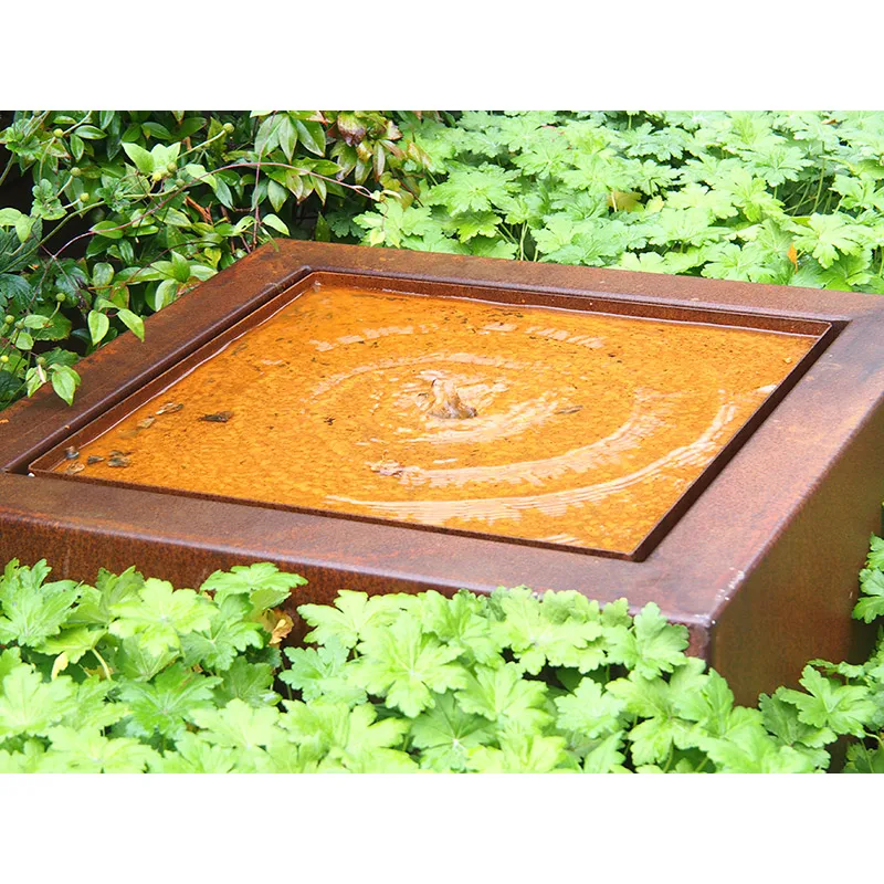 
Outdoor Garden Backyard Decoration Corten Steel Water Fountain Wall Waterfall 