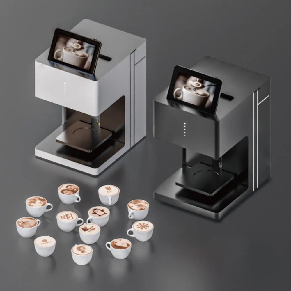 Digital 3D Edible Selfie Photo Food Macarons Cake Chocolate Capuchino Latte Art Inkjet Printing Machine Coffee Printer