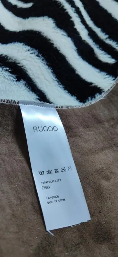 Коврики RUGOO из искусственной воловьей кожи скандинавский полосатый принт зебры винтажный ковер чайный столик коврик на