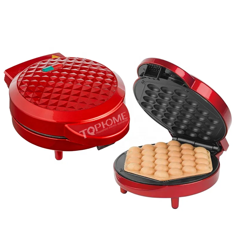 ETL GS CE CB Bubble Waffle Maker Electric Non Stick Hong Kong Egg Waffler Electric Baking Griddle Mini Waffle Maker