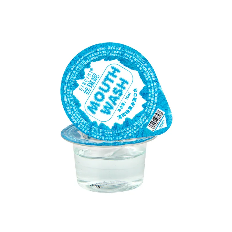 Oem Private Label Mouth Wash alcohol free hotel use 12ml portable Jelly Cup Mouthwash for oral care