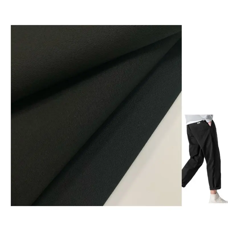 Пользовательский 95 хлопок, 5 спандекс, эластичный, матовый саржевый тканый материал для брюк