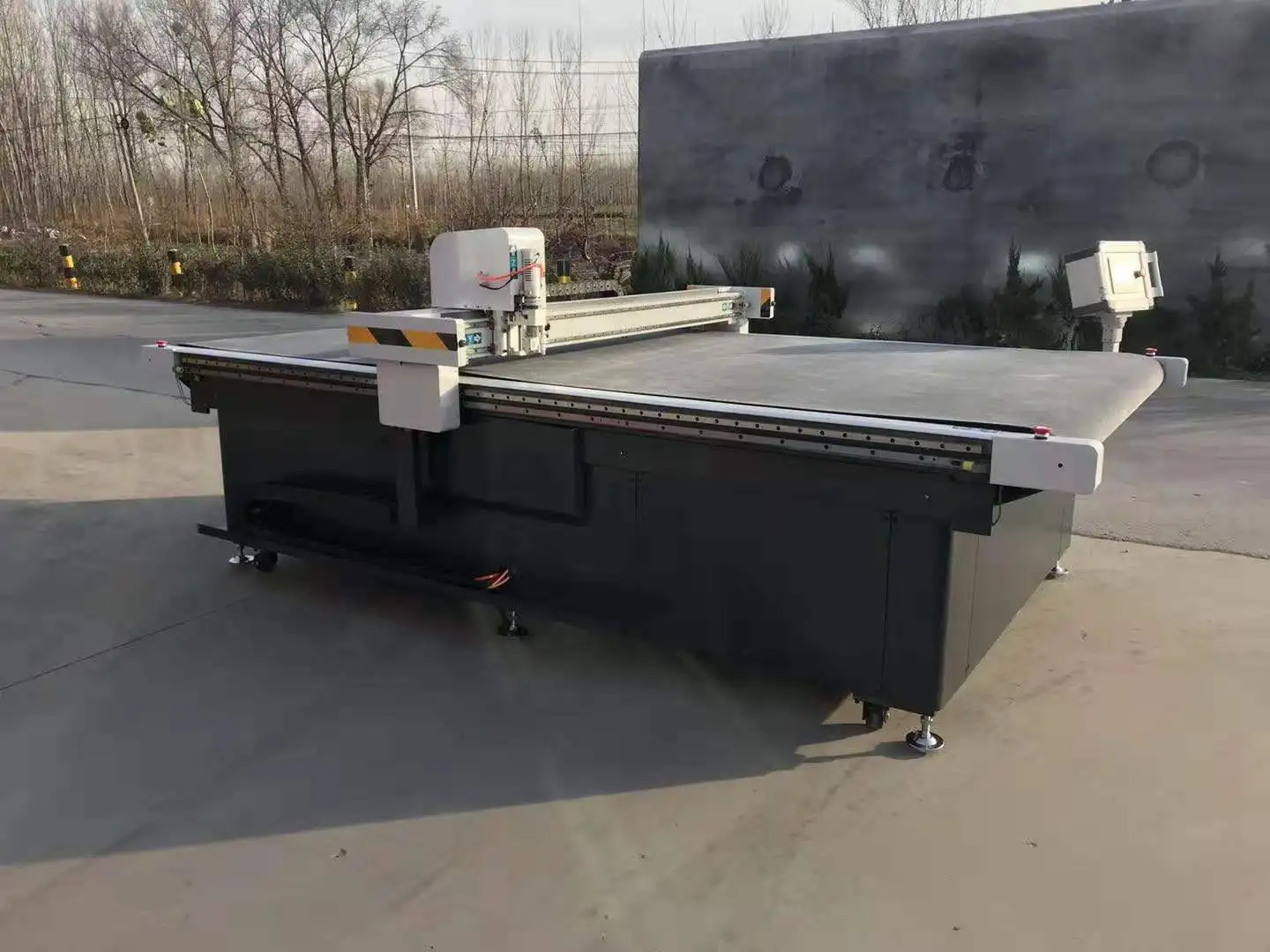 oscillating tangential knife cutting machine head roll flatbed flex banner vinyl knife cutter