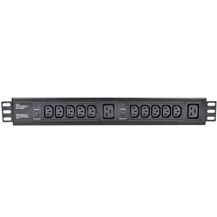2 Group IEC C13*5 &IEC C19*1 12 Port PDU Industrial Socket