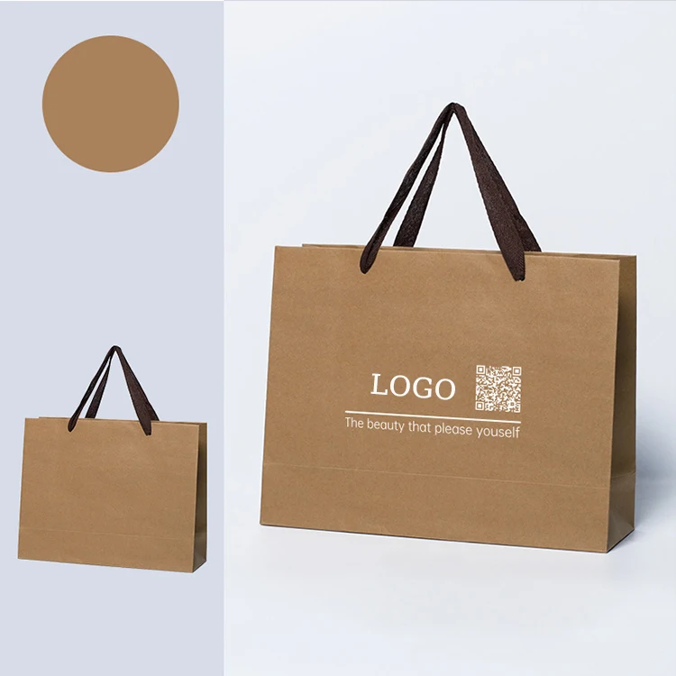 Custom Logo Printed Private Brand Design Luxury Paper Bag Gift Retail Shopping Boutique Paper Bag for Shoes Clothes Packaging