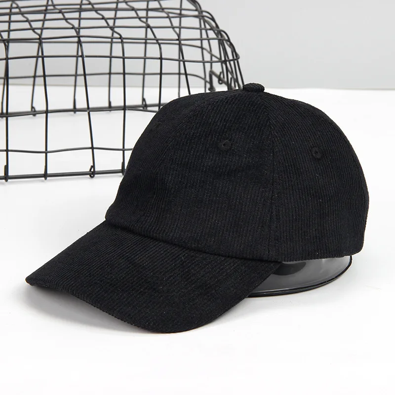 wholesale Spring Autumn Unisex Vintage Baseball Hat Women Men Outdoor Adjustable comfort Corduroy Baseball Cap