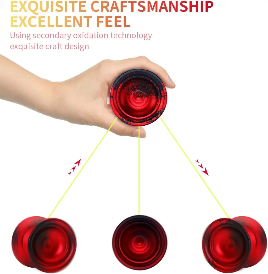 Metal Responsible Yoyo Ball Unresponsible Magic Yoyo Toy Butterfly Aluminum Yo-yo Professionals Yoyo Ball Christmas gift