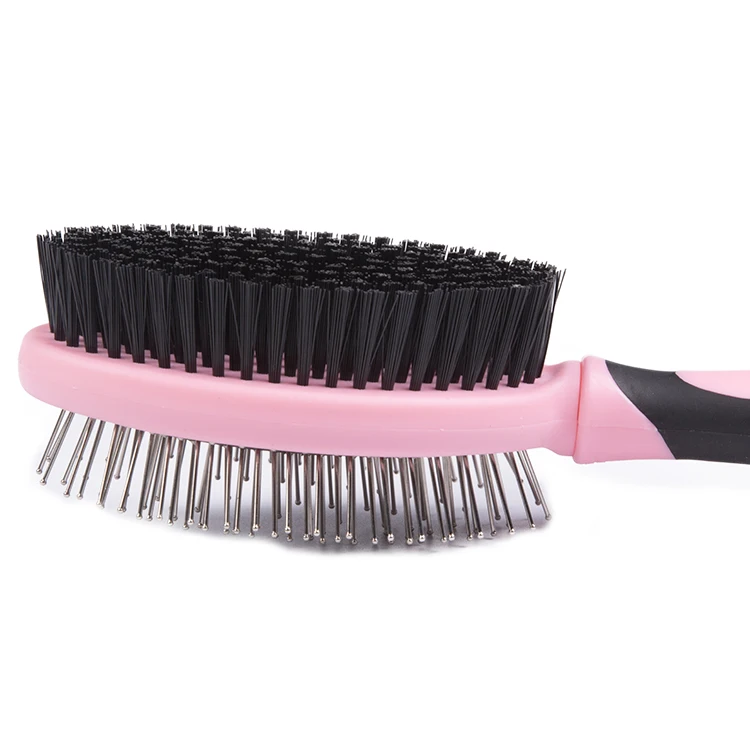  Pets products private label double sided grooming pet dog brush