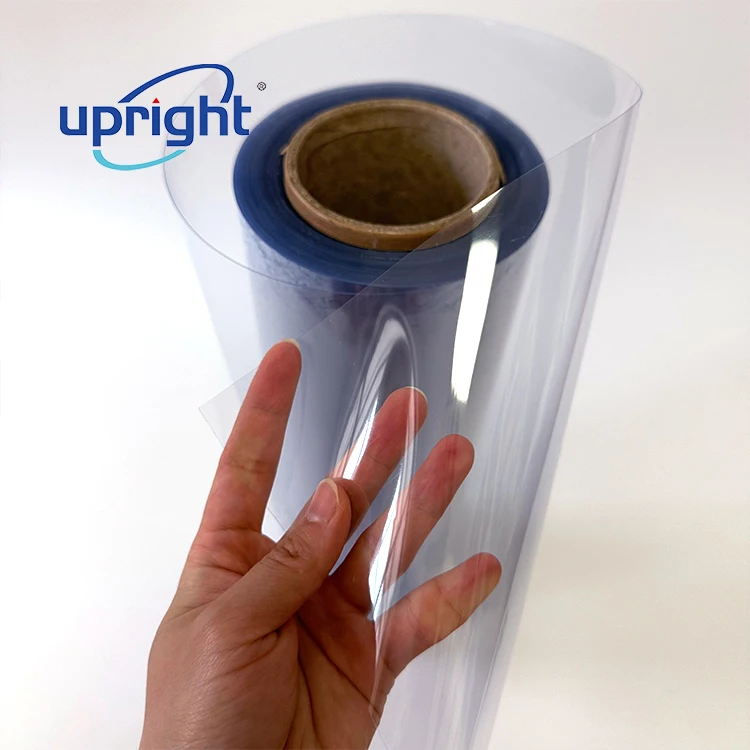 Upright competitive price transparent clear plastic 510mm width 200 micron thickness pvc blister roll