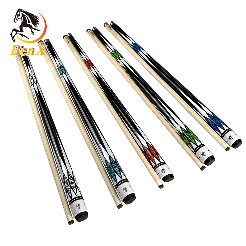 Maple wood pool cue 1/2 style 13mm factory price carom cue