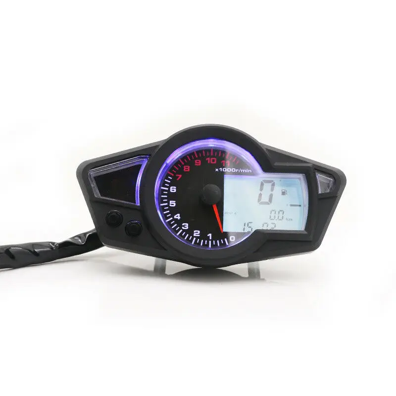 Универсальный цифровой одометр Mootorcycle LCD Kmh/км/ч Спидометр Тахометр на заказ двойной спортивный велосипед Atv Скутер внедорожный