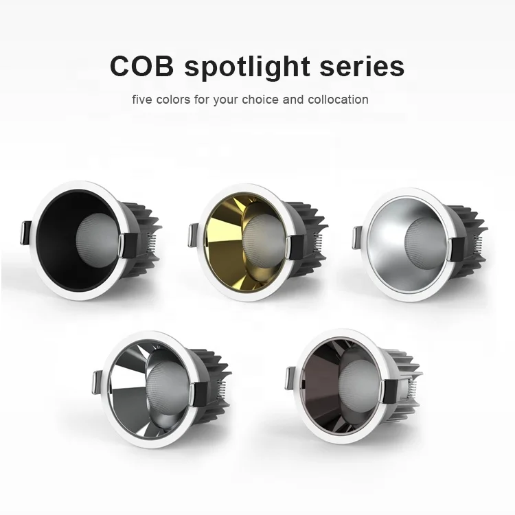 10W SMD Deep Cup Anti Glare Downlights Aluminum Housing Ceiling Light Recessed Led Downlight High Quality For Project