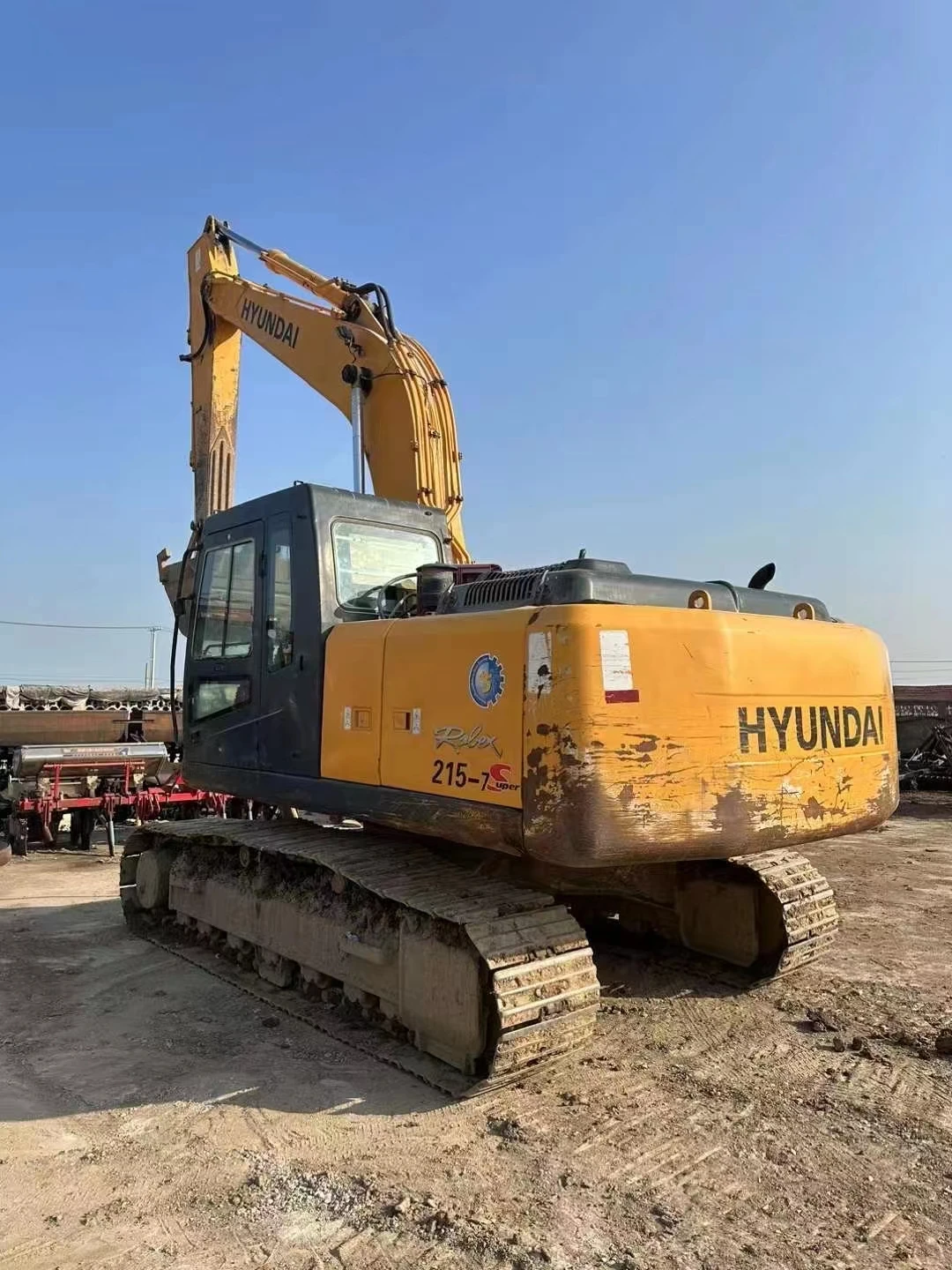 Hyundai 215-7 used crawler excavator second hand original hyundai earth-moving machine 215 210