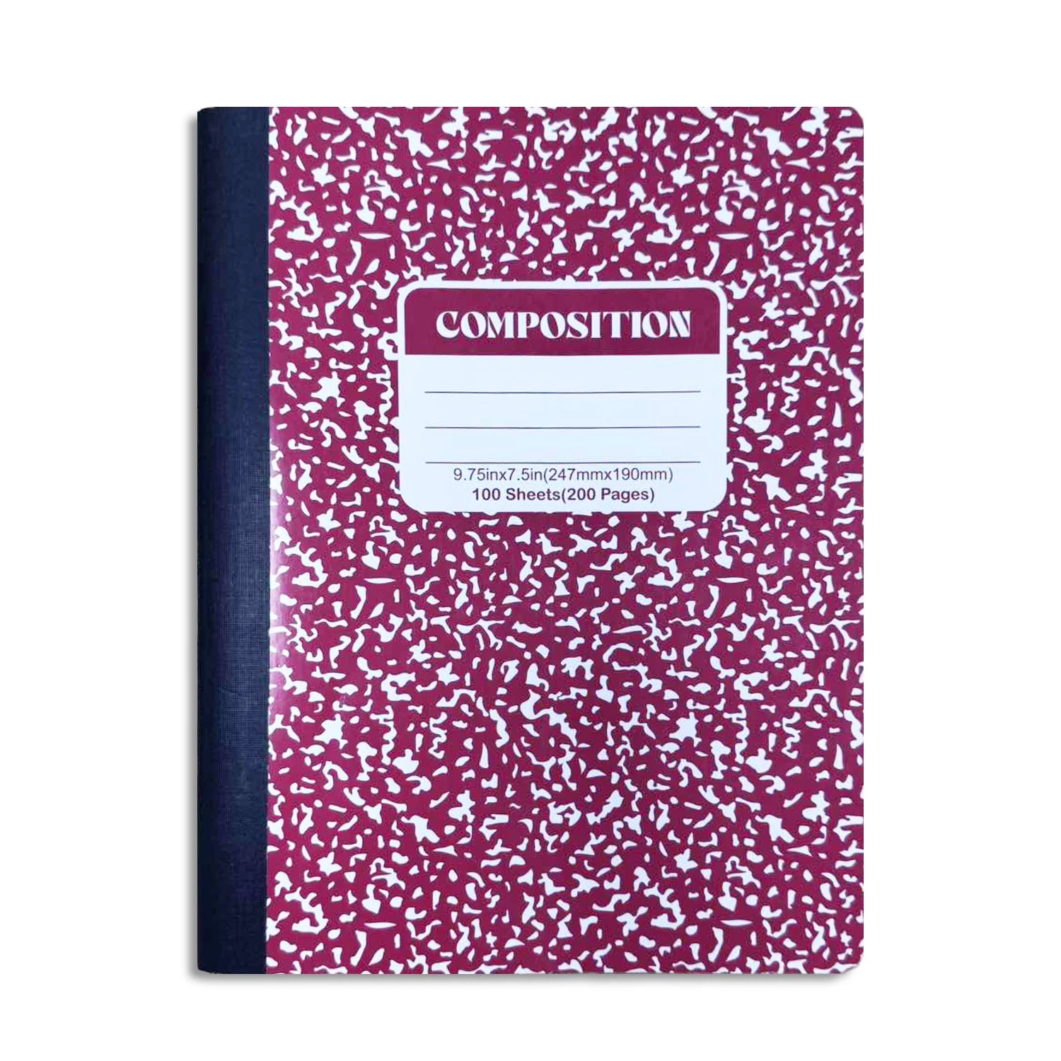 American School Supply 200Pages Hardcover Marble Composition Stationery Notebooks