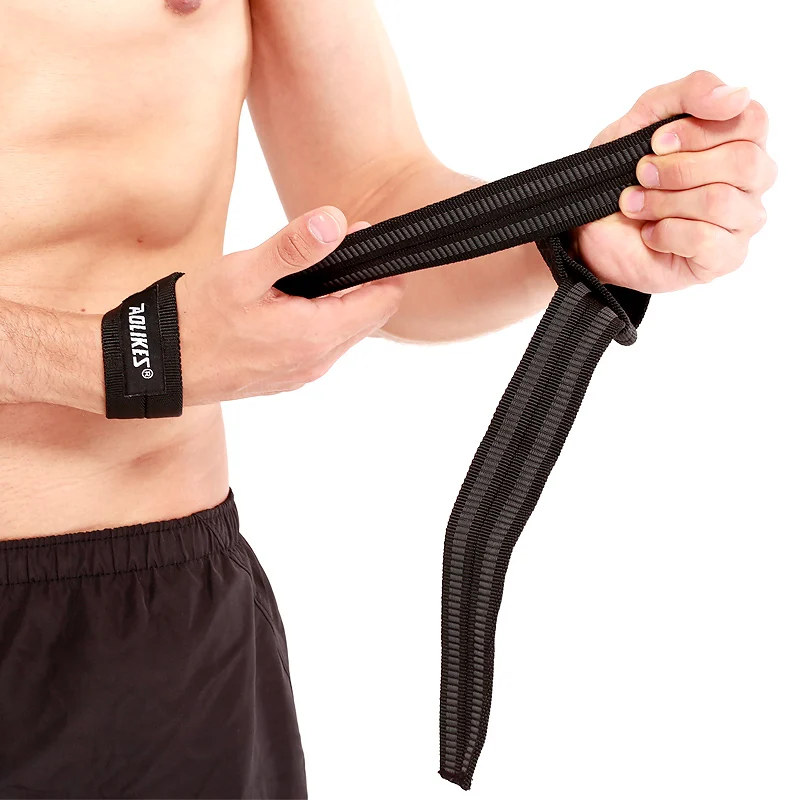 Aolikes Polyester and Cotton Compression Wrist Strap with Neoprene Wrist Pad Weightlifting Wrist Support