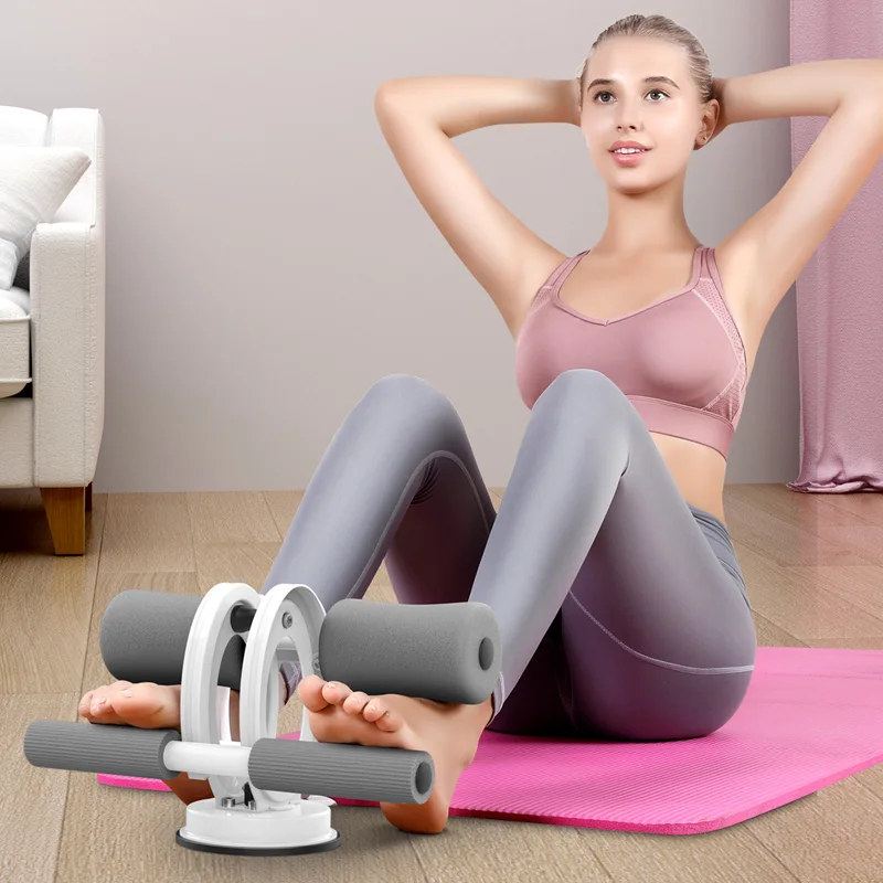 
Adjustable Sit-up aid device Self-Suction for Home exercise equipment Ankle Support Floor Suction Assistant Trainer 