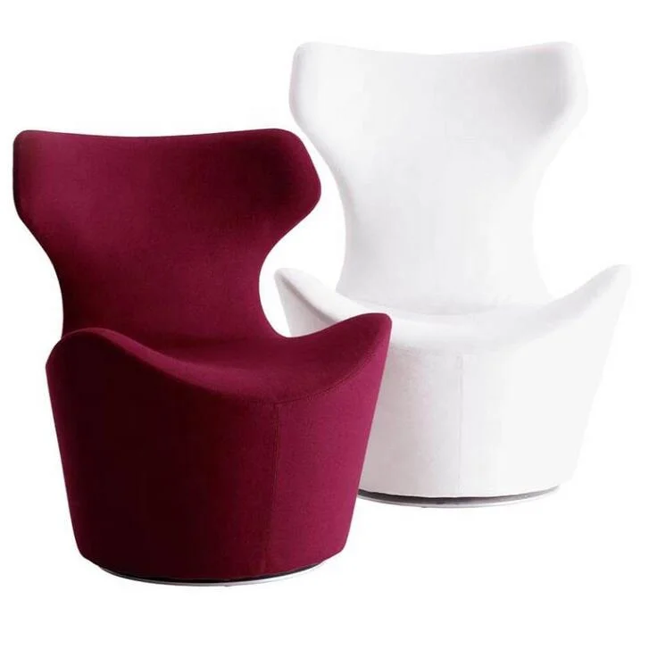 Italian furniture living room piccola papilio armchair single revolving sofa chair