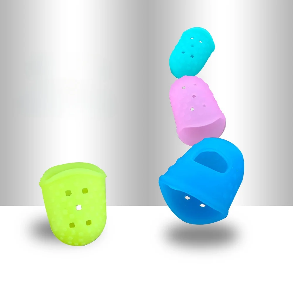Custom Silicone Finger Fingertip Protectors for Beginners Starters Non Slip Silica gel Fingers Gloves