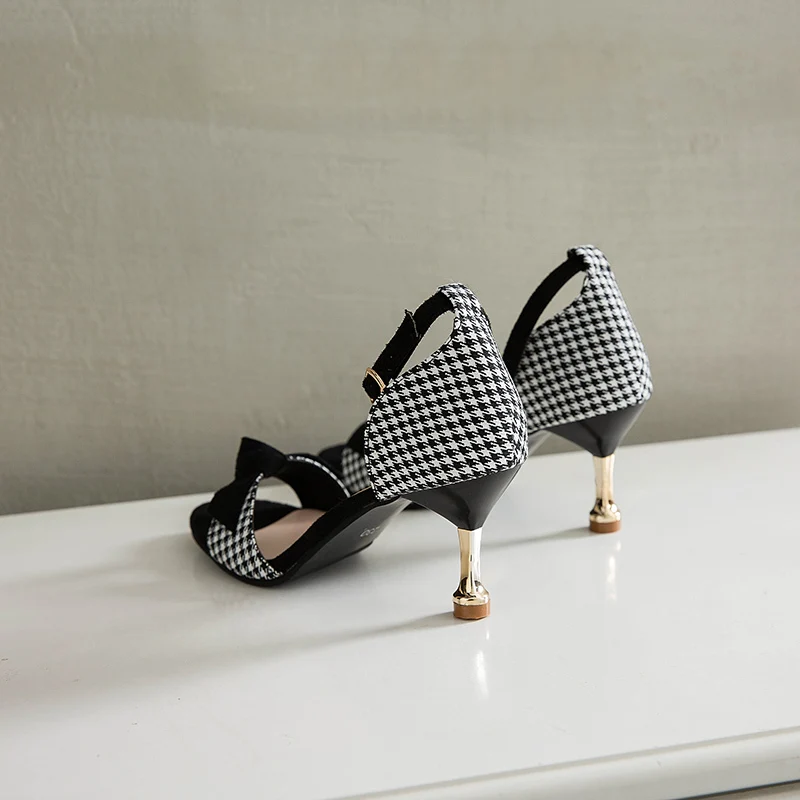 
Factory wholesale price new style heels classic ladies sandal shoes 